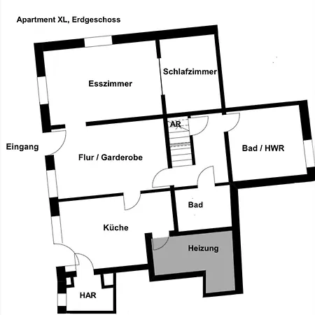 Apartmán 115 Qm Fuer Bis Zu 8 Personen Mit 4 Schlafzimmern